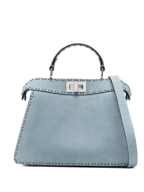 FENDI small Peekaboo ISeeU tote bag - Blue - zdjęcie produktu nr 1