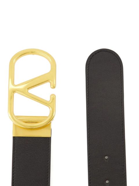 Valentino Garavani V-logo reversible belt - Neutrals