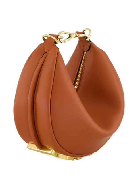 FENDI mini Fendigraph leather cross body bag - Brown