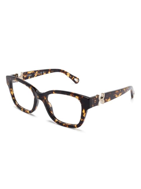 Chloé Eyewear square-frame glasses - Brown - zdjęcie produktu nr 2