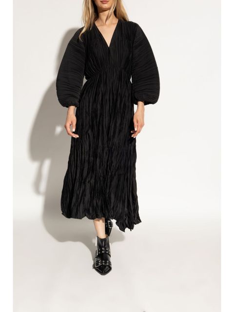 GANNI eyelet-detailing biker boots - Black