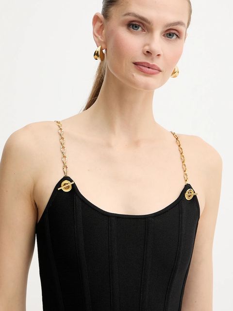 Marciano by Guess sukienka AISHA kolor czarny mini dopasowana 5BGK09 5036Z