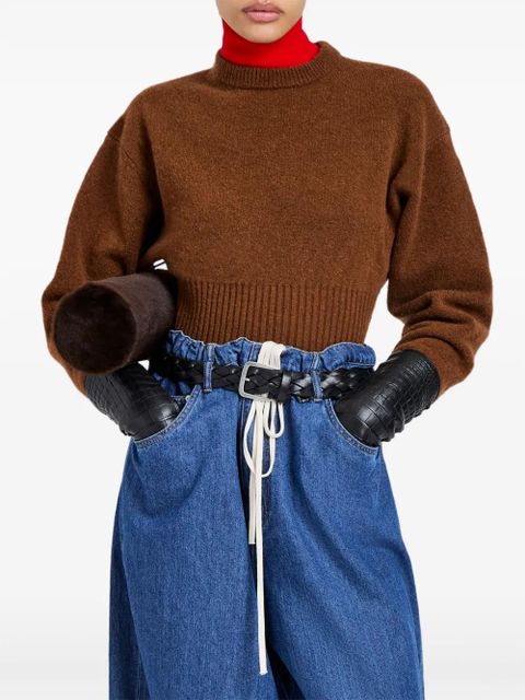 Proenza Schouler Randi ribbed-knit sweater - Brown