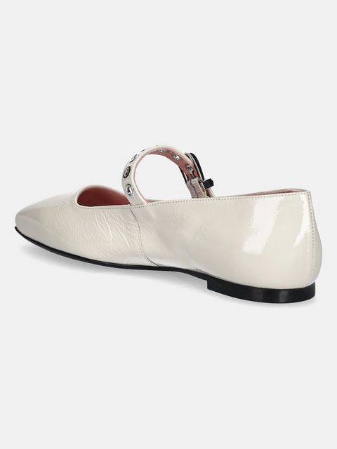 Pretty Ballerinas baleriny skórzane Camille kolor beżowy 52211_A