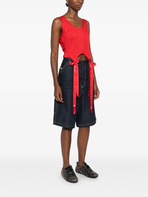 Simone Rocha Bow Tail Easy top - Red