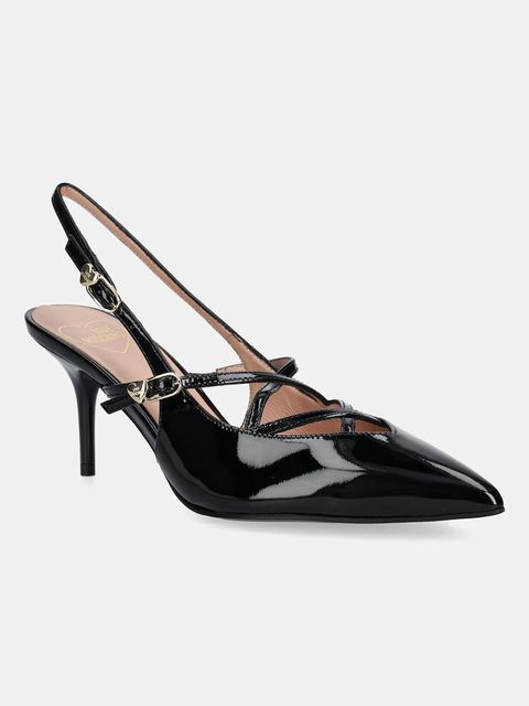 Love Moschino szpilki skórzane kolor czarny JA10287G1NIH0000 - zdjęcie produktu nr 1