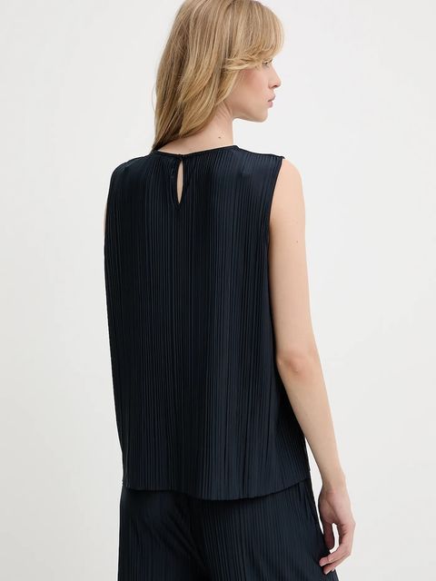 Samsoe Samsoe bluzka SAUMA damska kolor granatowy gładka F24900010