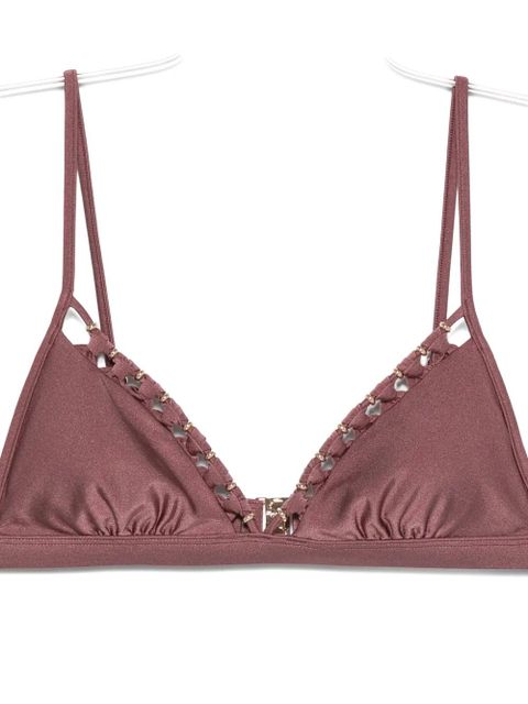 ZIMMERMANN Aster bead-detail bikini top - Pink