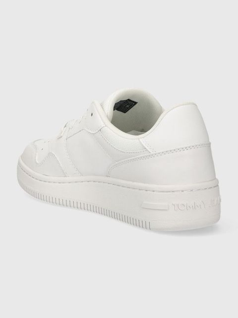 Tommy Jeans sneakersy skórzane TJW RETRO BASKET ESS kolor biały EN0EN02505