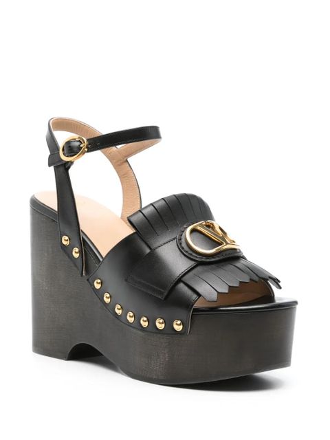 Valentino Garavani 115mm VLogo sandals - Black - zdjęcie produktu nr 2