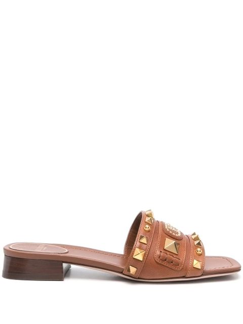 Valentino Garavani VLogo Signature sandals - Brown - zdjęcie produktu nr 1