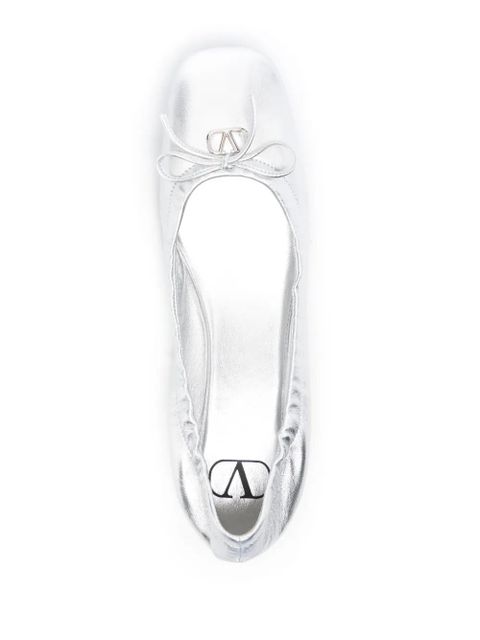 Valentino Garavani VLogo Signature ballet flats - Silver