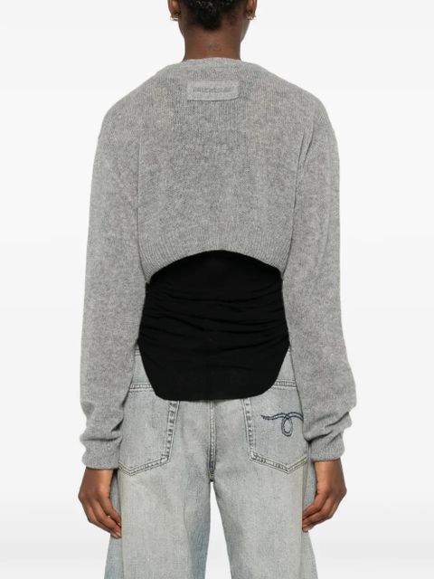Balenciaga cropped sweater - Grey
