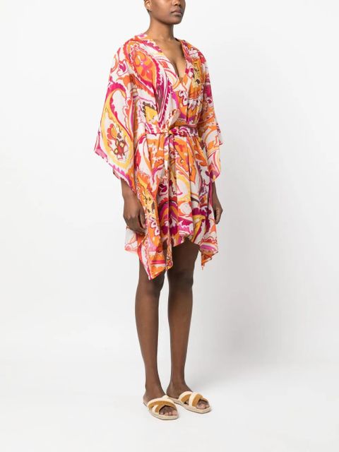 TWINSET floral-print belted-waist dress - Pink