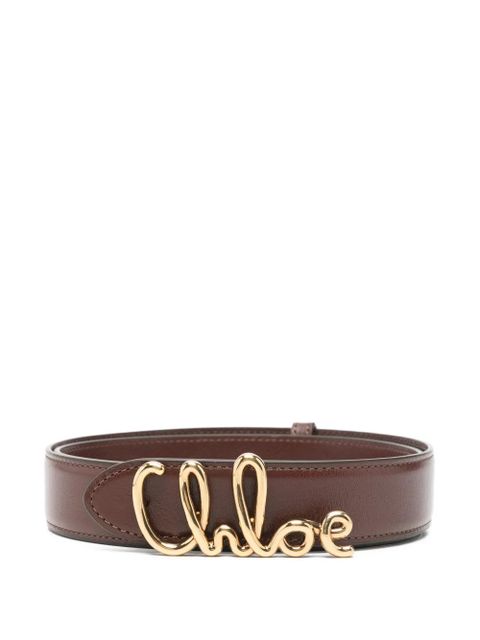 Chloé logo-detail belt - Brown - zdjęcie produktu nr 1