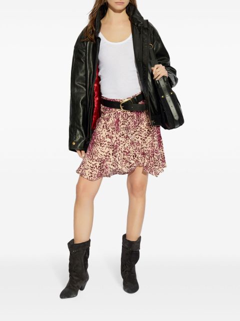 ISABEL MARANT Ozany draped mini skirt - Neutrals