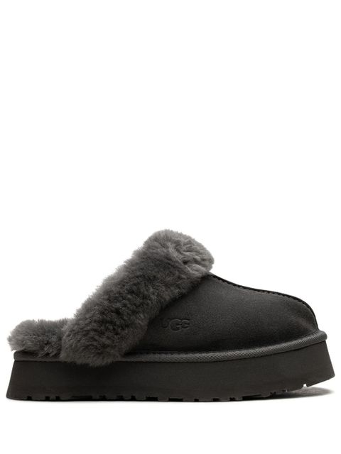 UGG Disquette shearling platform slippers - Grey - zdjęcie produktu nr 1