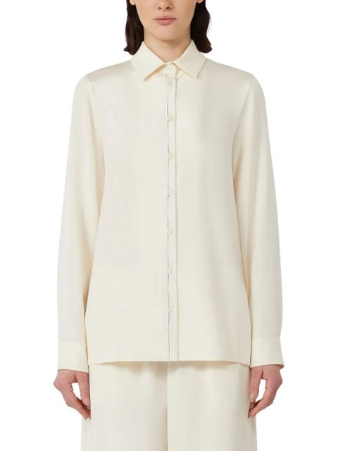 Max Mara button-down silk shirt - Neutrals - zdjęcie produktu nr 2