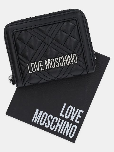 Love Moschino portfel damski kolor czarny JC5710PP1