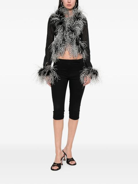 Oséree Lumiere Plumage top - Black - zdjęcie produktu nr 2