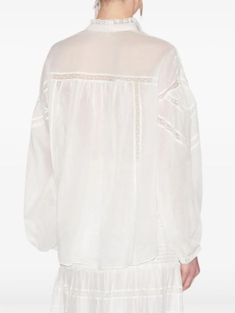 MARANT ÉTOILE Gelma embroidered cotton blouse - White