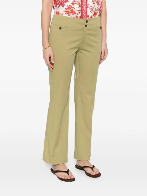 ETRO buttoned front-pocket trousers - Green