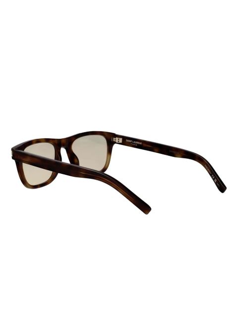 Saint Laurent Eyewear rectangle-frame sunglasses - Brown