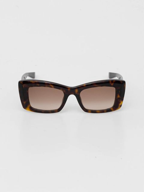 Alexander McQueen okulary przeciwsłoneczne damskie kolor brązowy AM0526S