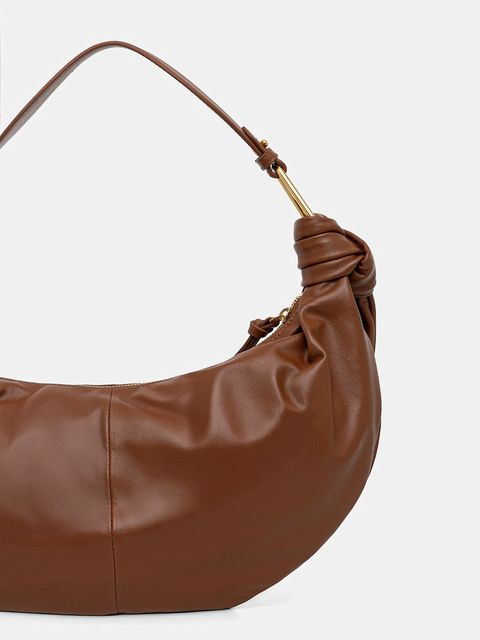 Coccinelle torebka skórzana FUROSHIKI kolor brązowy E1 U1A 13 02 01