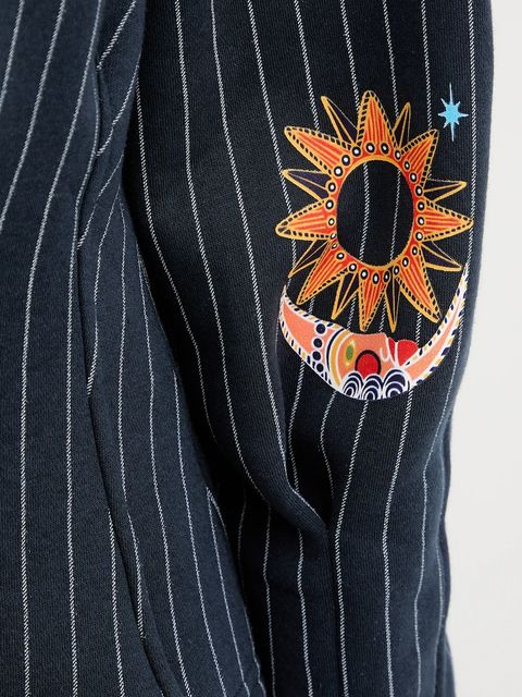 Never Fully Dressed bluza Barrel damska kolor granatowy z nadrukiem NFDTO2060