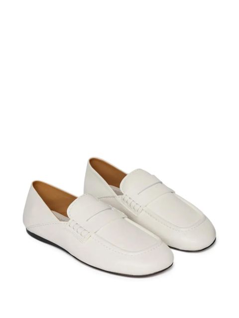 SANDRO smooth leather loafers - White - zdjęcie produktu nr 2