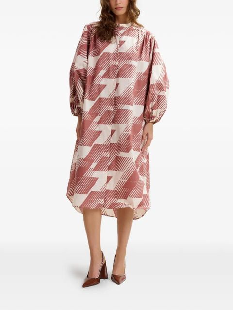 Essentiel Antwerp patterned midi dress - Brown - zdjęcie produktu nr 2