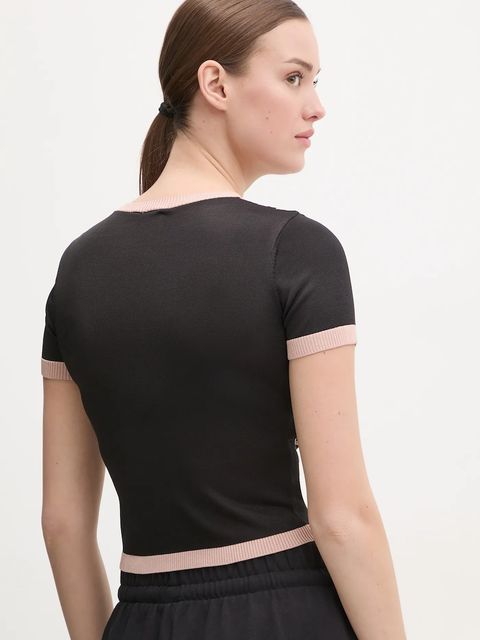 adidas Originals t-shirt KNITTED 3S TEE - zdjęcie produktu nr 2