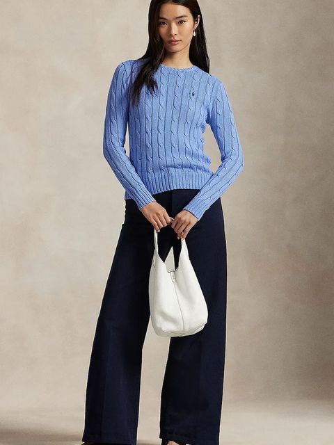 Polo Ralph Lauren sweter bawełniany kolor niebieski 211891640