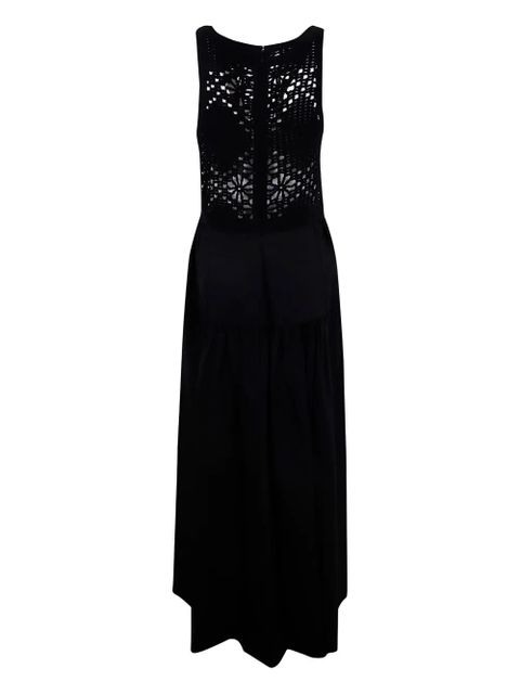 TWINSET crochet-panelled maxi dress - Black - zdjęcie produktu nr 2