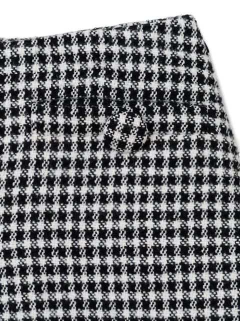 Marc Jacobs gingham tweed mini skirt - Black