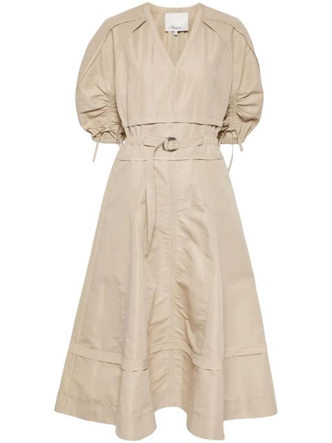 3.1 Phillip Lim gathered detailing dress - Neutrals - zdjęcie produktu nr 1