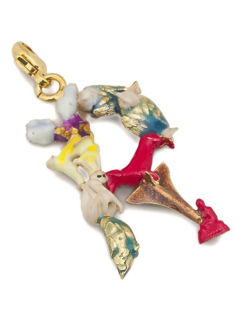 Marni enamel-charm pendant - Gold - zdjęcie produktu nr 2
