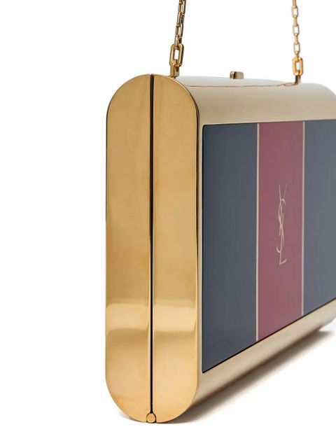 Saint Laurent cassandre two-tone minaudière - Gold