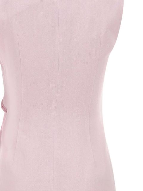 Faithfull the Brand Jagger notched lapel tie vest - Pink