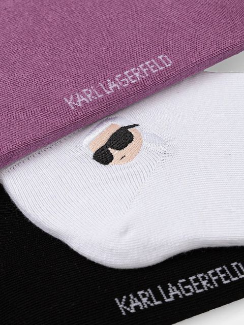 Karl Lagerfeld skarpetki K/IKON 3-pack kolor czarny A4W47036 - zdjęcie produktu nr 2