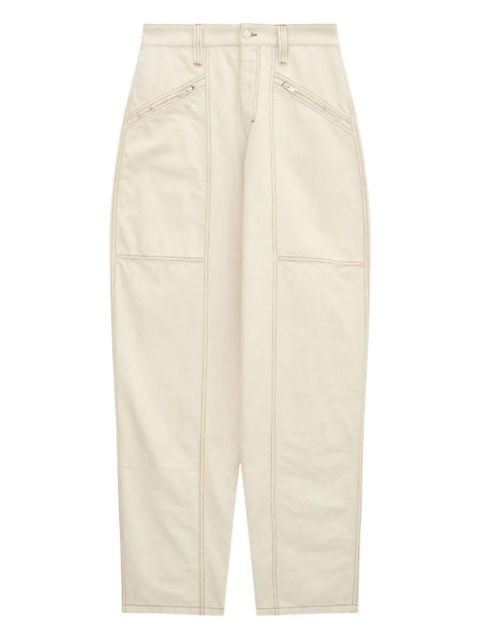 ISABEL MARANT Fanny zip-pocket jeans - Neutrals - zdjęcie produktu nr 1