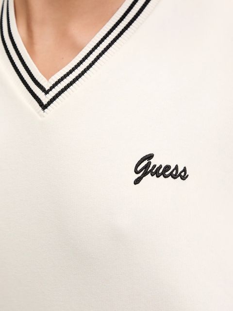 Guess bluza IRIS damska kolor beżowy gładka V5GQ07 KCRT1