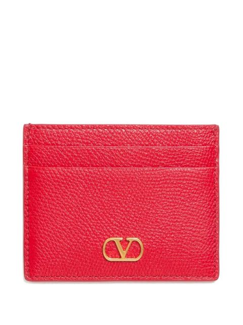 Valentino Garavani Vlogo Signature card holder - Red - zdjęcie produktu nr 1