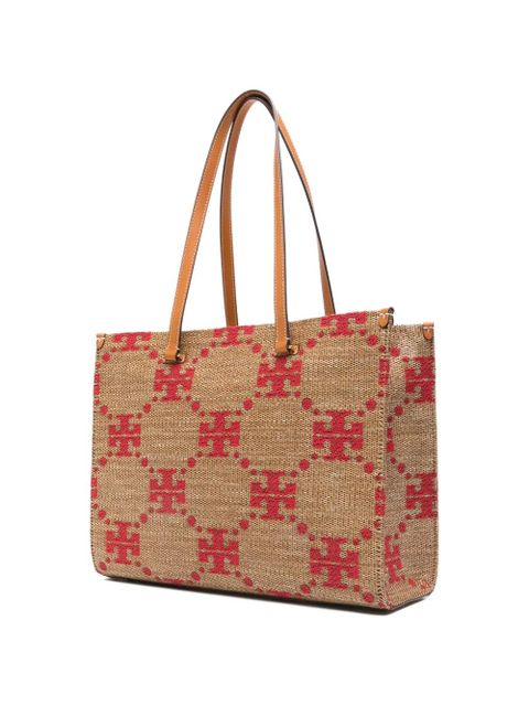 Tory Burch monogram-pattern tote bag - Neutrals
