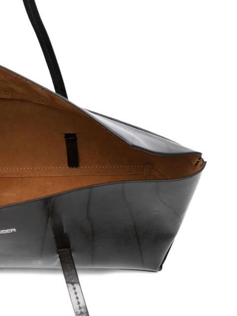 Christopher Esber Gondola Leaf patent leather tote bag - Black