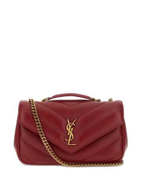 Saint Laurent small Loulou leathershoulder bag - Red - zdjęcie produktu nr 1