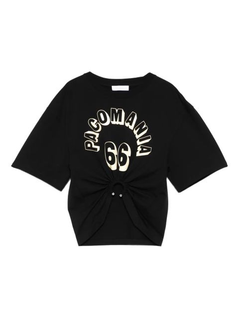 Rabanne ring-detail T-shirt - Black - zdjęcie produktu nr 1