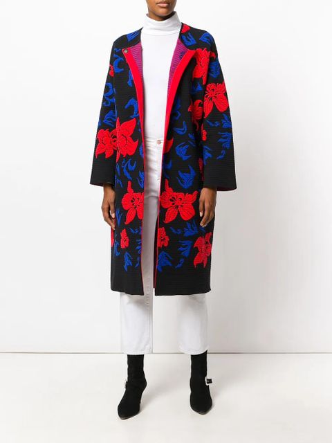 PUCCI knit belted overcoat - Black