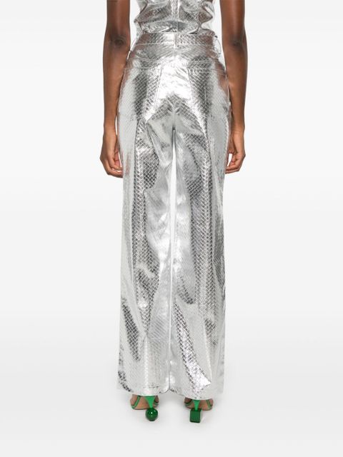 ROTATE BIRGER CHRISTENSEN braided straight-leg trousers - Grey - zdjęcie produktu nr 2